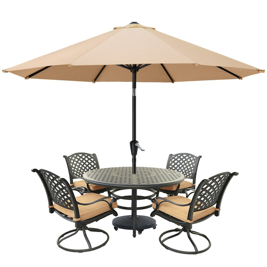 MASTERCANOPY Patio Umbrella for Outdoor Market Table  8 Ribs