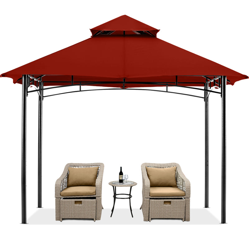 Load image into Gallery viewer, 9x9/10x12/11x11 Outdoor Garden Patio Gazebo with Stable Steel Farme
