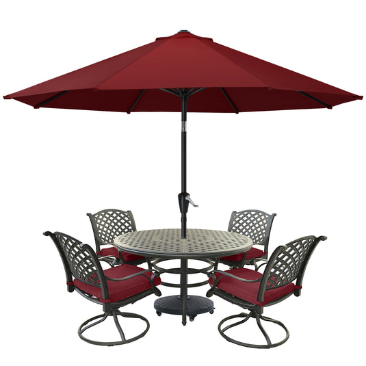 MASTERCANOPY Patio Umbrella for Outdoor Market Table  8 Ribs
