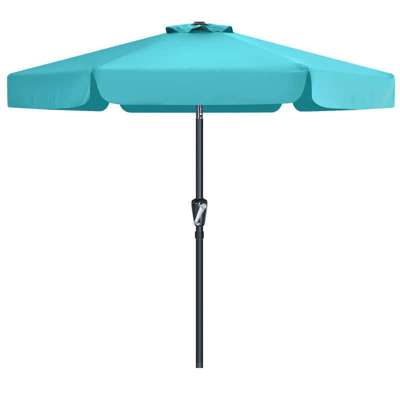 Load image into Gallery viewer, MASTERCANOPY Valance Patio Umbrella for Outdoor Table Market 6/8 Ribs