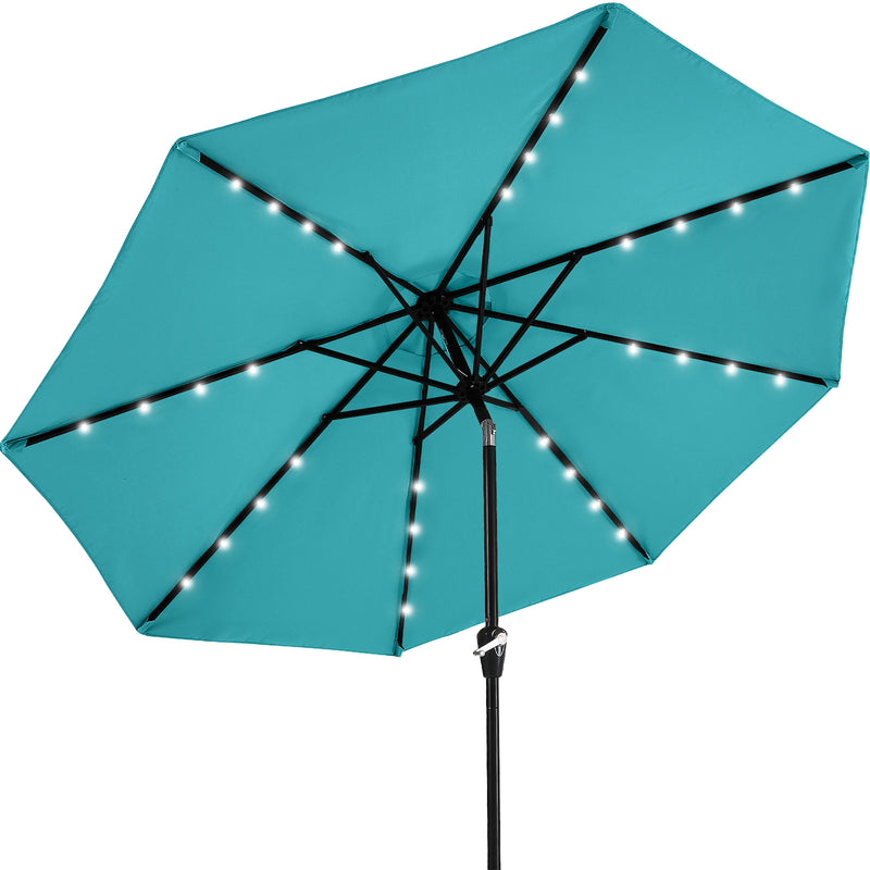 Load image into Gallery viewer, MASTERCANOPY Patio Umbrella with 32 Solar LED Lights 6&8 Ribs