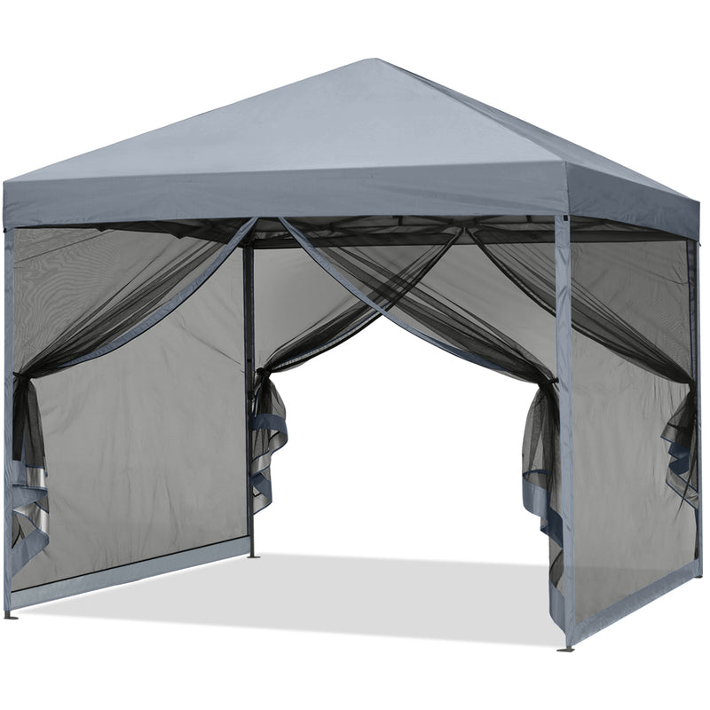 Load image into Gallery viewer, Leisure Sports Pop‑up Easy Setup Outdoor Canopy with Netting Screen Walls – 8x8, 10x10