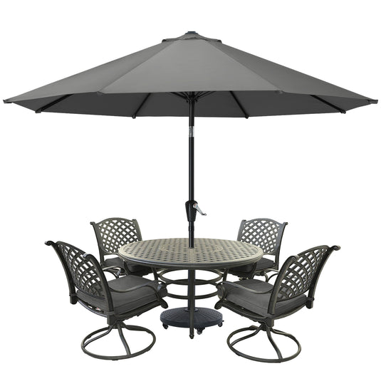 MASTERCANOPY Patio Umbrella for Outdoor Market Table  8 Ribs