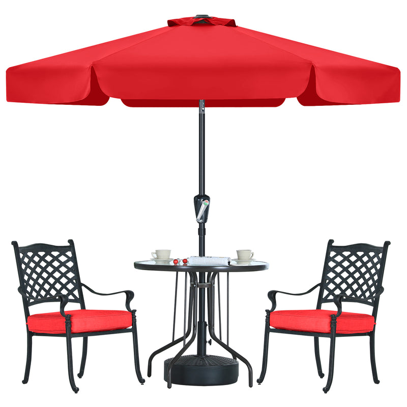 Load image into Gallery viewer, MASTERCANOPY Valance Patio Umbrella for Outdoor Table Market 6/8 Ribs