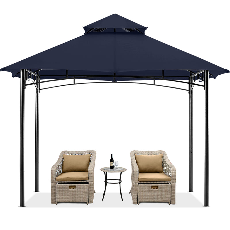 Load image into Gallery viewer, 9x9/10x12/11x11 Outdoor Garden Patio Gazebo with Stable Steel Farme