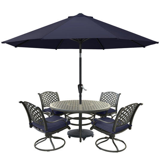 MASTERCANOPY Patio Umbrella for Outdoor Market Table  8 Ribs