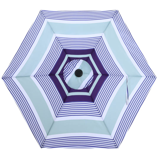 7.5FT Patio Umbrella Replacement Canopy for 6 Ribs