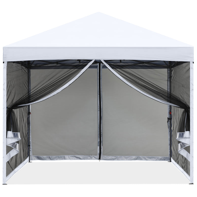 Load image into Gallery viewer, Leisure Sports 8x8/10x10 Pop-Up Easy Setup Outdoor Canopy with Netting Screen Walls