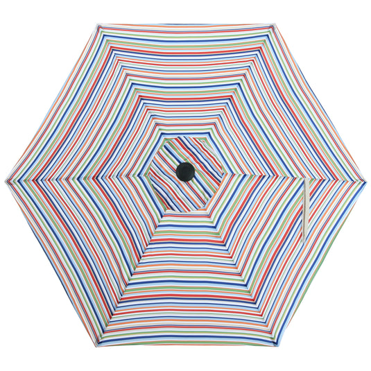 7.5FT Patio Umbrella Replacement Canopy for 6 Ribs