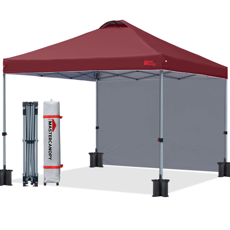 Load image into Gallery viewer, Leisure Sports Durable Pop-Up Canopy Tent with Sidewall - 8x8, 10x10