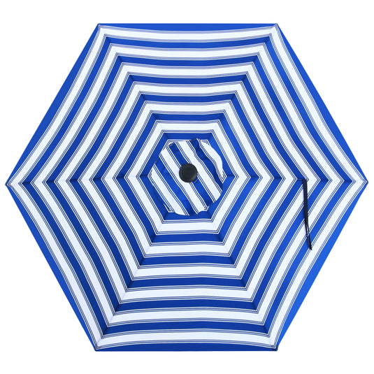 7.5FT Patio Umbrella Replacement Canopy for 6 Ribs