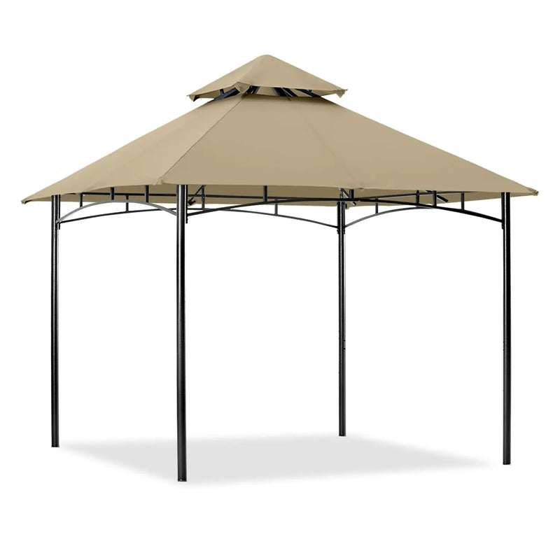Load image into Gallery viewer, 9x9/10x12/11x11/11x17 Outdoor Garden Patio Gazebo with Stable Steel Farme
