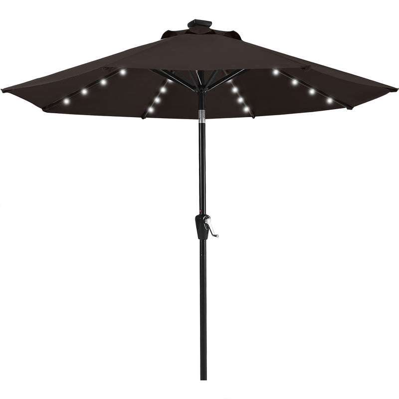 Load image into Gallery viewer, MASTERCANOPY Patio Umbrella with 32 Solar LED Lights 6&8 Ribs