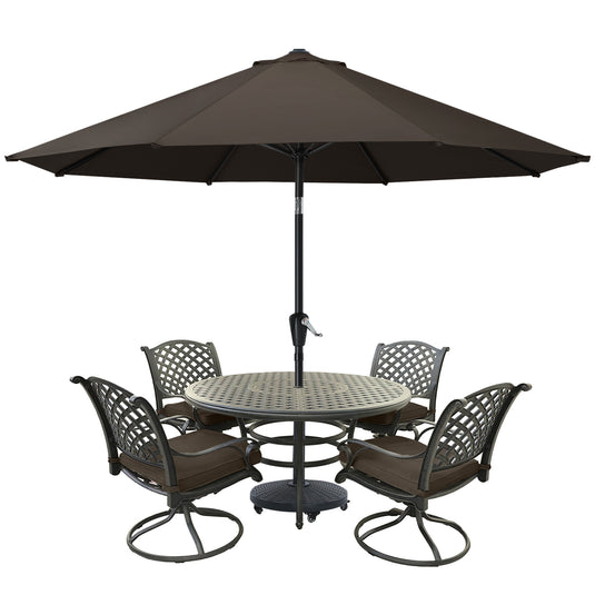MASTERCANOPY Patio Umbrella for Outdoor Market Table  8 Ribs