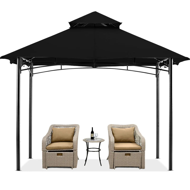 Load image into Gallery viewer, 10x12/11x11 Outdoor Garden Patio Gazebo with Stable Steel Farme-CA