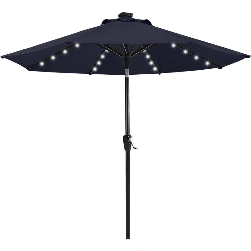 Load image into Gallery viewer, MASTERCANOPY Patio Umbrella with 32 Solar LED Lights 6/8 Ribs-CA