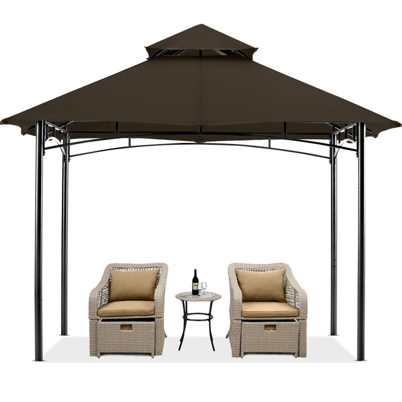 Load image into Gallery viewer, 9x9/10x12/11x11 Outdoor Garden Patio Gazebo with Stable Steel Farme