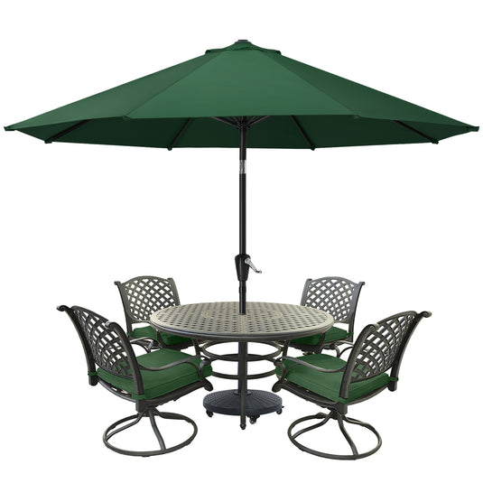 MASTERCANOPY Patio Umbrella for Outdoor Market Table  8 Ribs