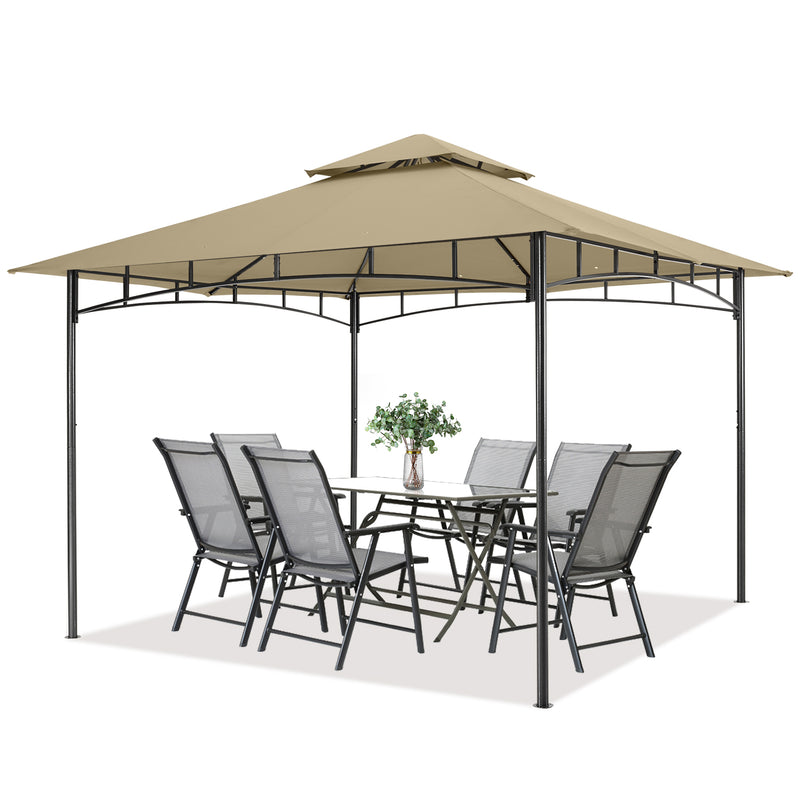 Load image into Gallery viewer, 9x9/10x12/11x11 Outdoor Garden Patio Gazebo with Stable Steel Farme