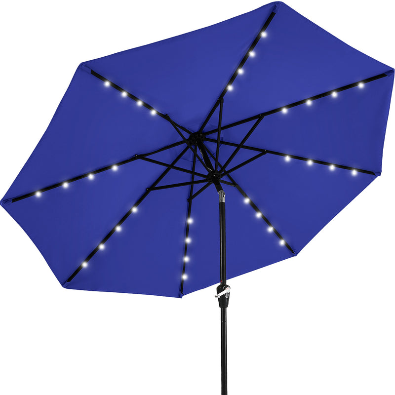 Load image into Gallery viewer, MASTERCANOPY Patio Umbrella with 32 Solar LED Lights 6&8 Ribs