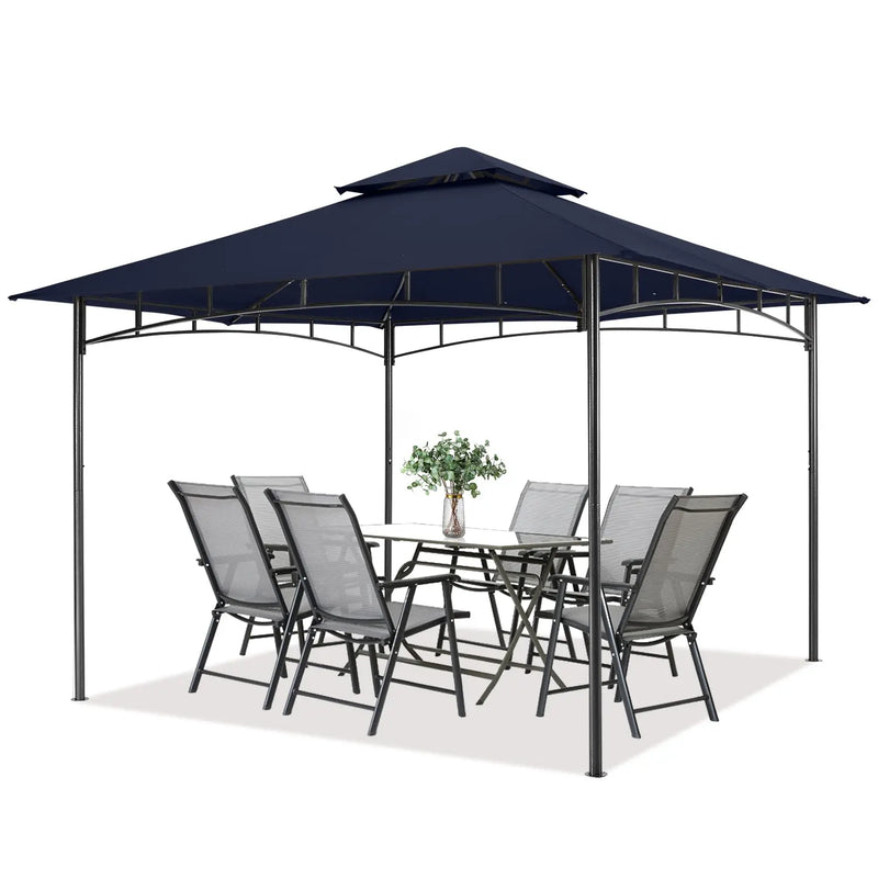 Load image into Gallery viewer, 10x12/11x11 Outdoor Garden Patio Gazebo with Stable Steel Farme-CA