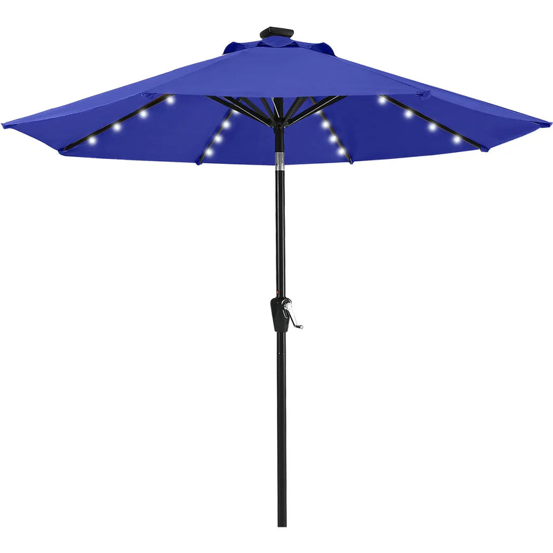 Load image into Gallery viewer, MASTERCANOPY Patio Umbrella with 32 Solar LED Lights-8 Ribs