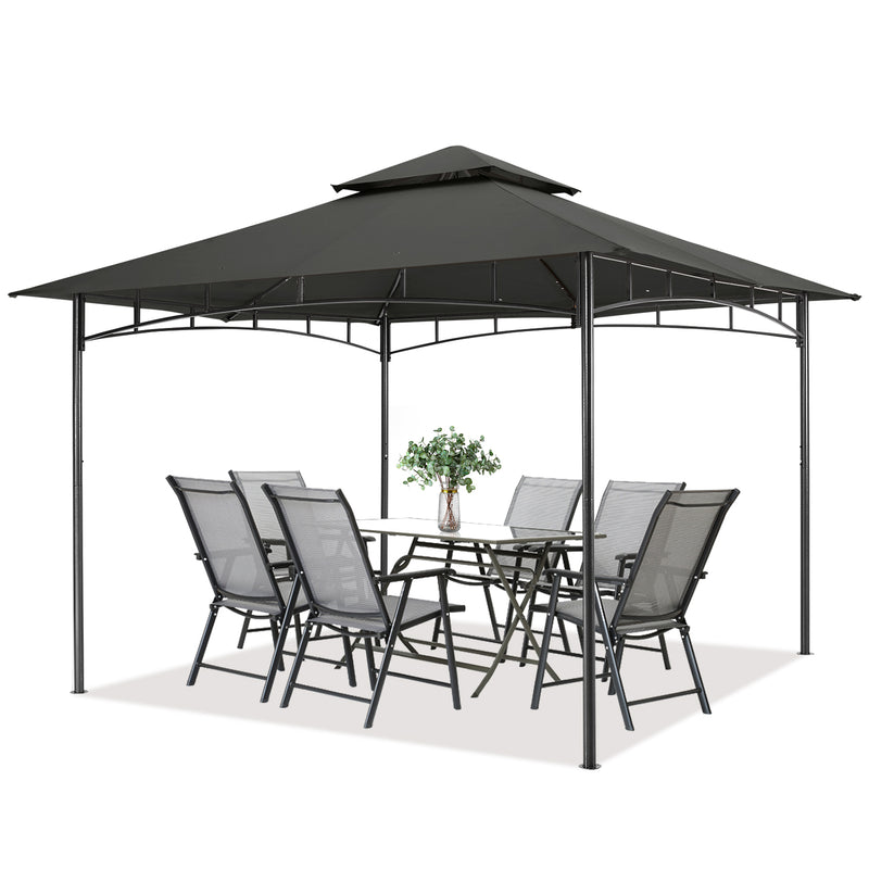 Load image into Gallery viewer, 9x9/10x12/11x11 Outdoor Garden Patio Gazebo with Stable Steel Farme