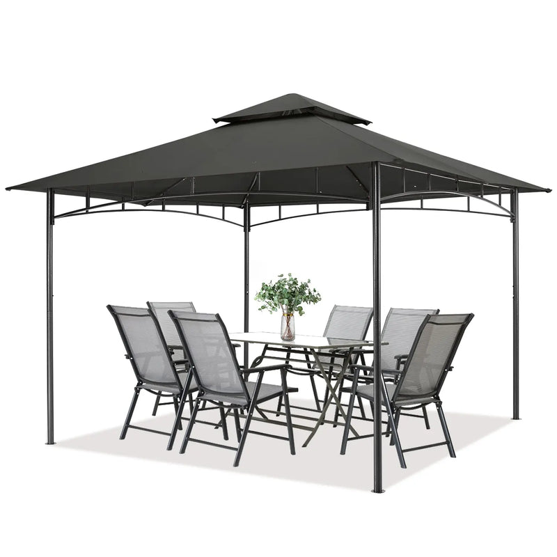 Load image into Gallery viewer, 10x12/11x11 Outdoor Garden Patio Gazebo with Stable Steel Farme-CA