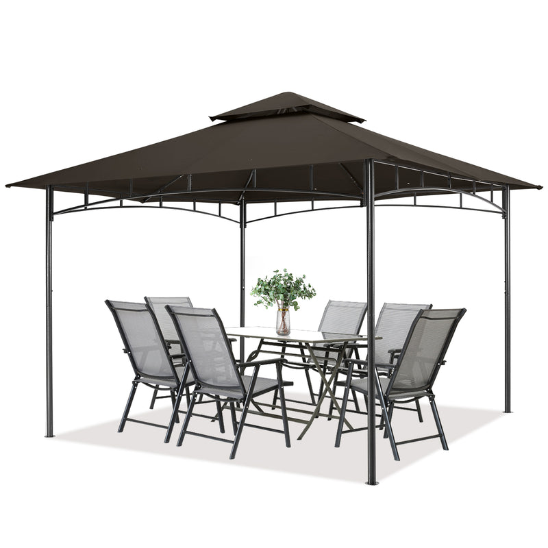 Load image into Gallery viewer, 9x9/10x12/11x11 Outdoor Garden Patio Gazebo with Stable Steel Farme