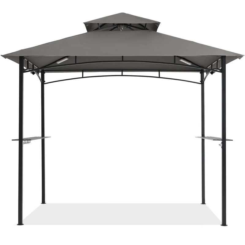 Load image into Gallery viewer, 8x5 Grill Gazebo Outdoor BBQ Gazebo Canopy with 2 LED Lights-CA