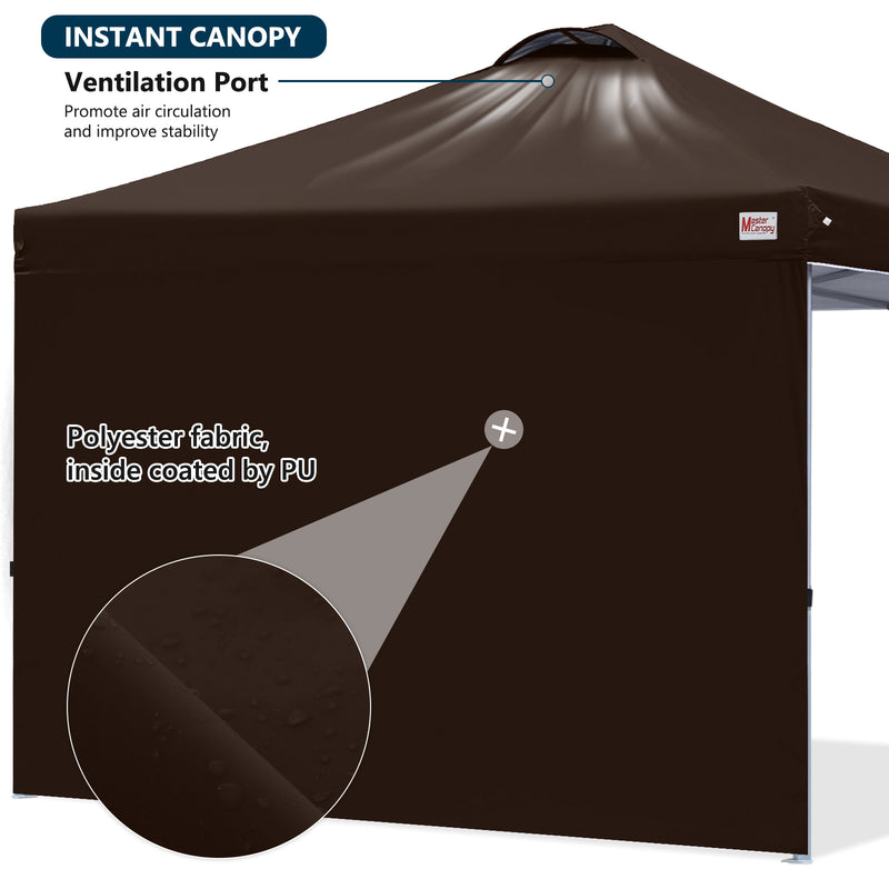 Load image into Gallery viewer, Leisure Sports Durable Pop-Up Canopy Tent with Sidewall - 8x8, 10x10