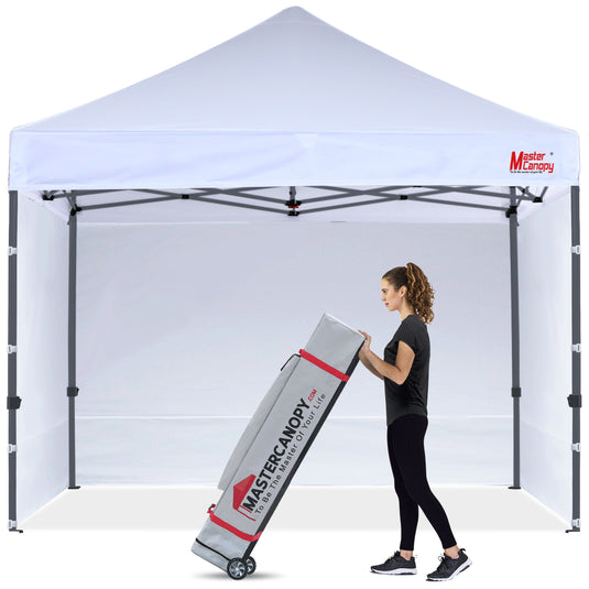 Leisure Sports Easy Pop‑up Canopy Tent with Sidewalls – 8x8, 10x10, 12x12