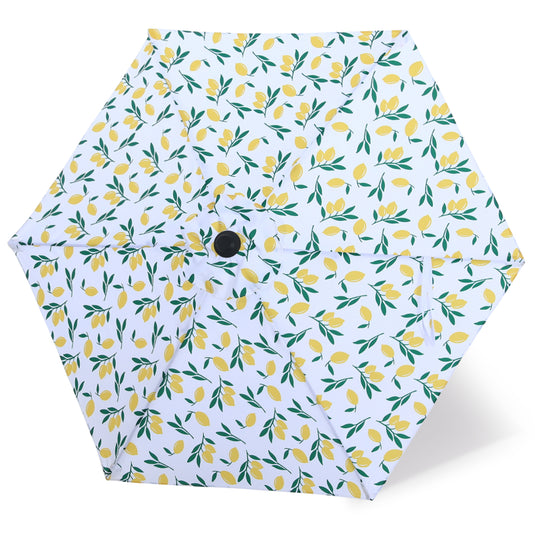 7.5FT Patio Umbrella Replacement Canopy for 6 Ribs