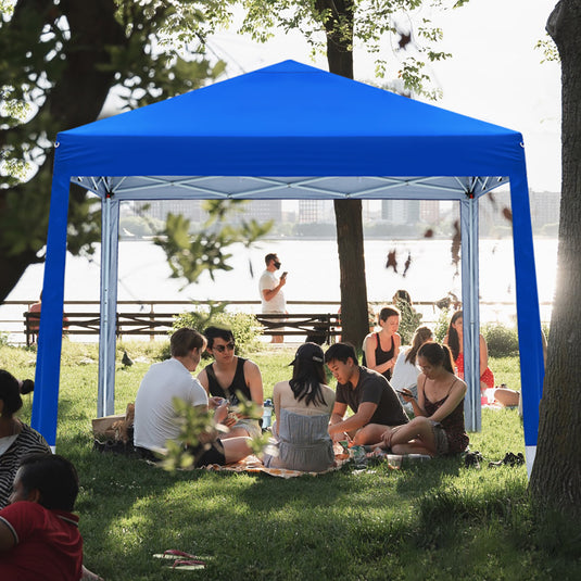 Leisure Sports Outdoor Pop‑up Beach Canopy Tent with 4‑Foot Pockets 10x10