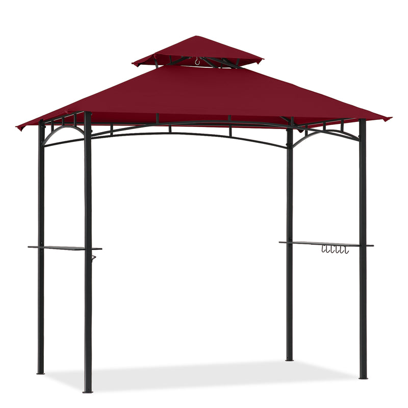 Load image into Gallery viewer, 8x5 Grill Gazebo Outdoor BBQ Gazebo Canopy with 2 LED Lights