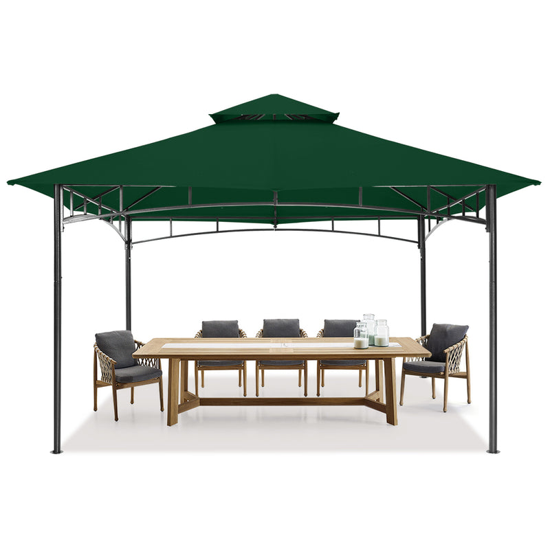 Load image into Gallery viewer, 9x9/10x12/11x11 Outdoor Garden Patio Gazebo with Stable Steel Farme