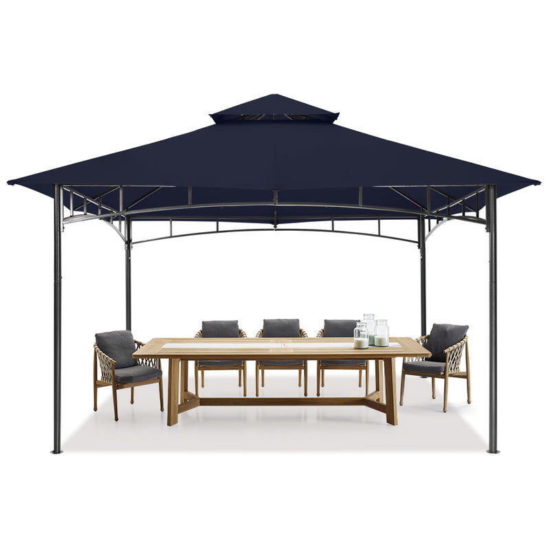 Load image into Gallery viewer, 9x9/10x12/11x11 Outdoor Garden Patio Gazebo with Stable Steel Farme