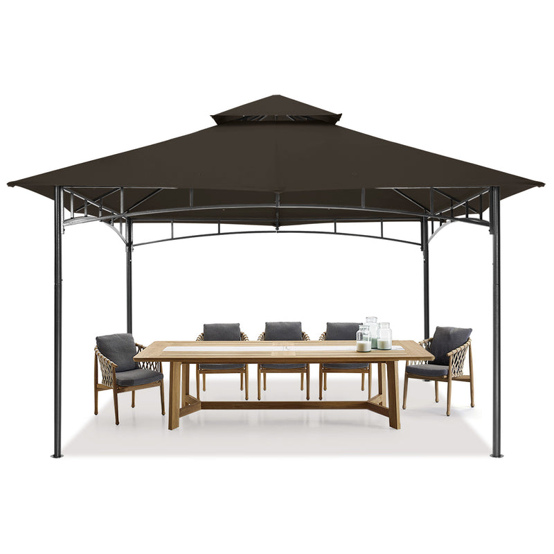 Load image into Gallery viewer, 9x9/10x12/11x11 Outdoor Garden Patio Gazebo with Stable Steel Farme