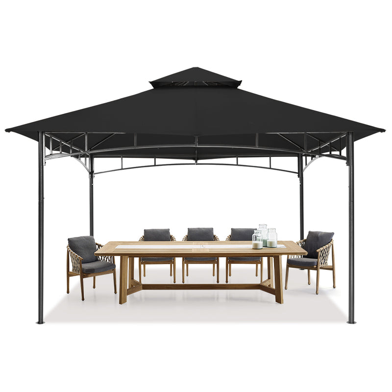 Load image into Gallery viewer, 9x9/10x12/11x11 Outdoor Garden Patio Gazebo with Stable Steel Farme