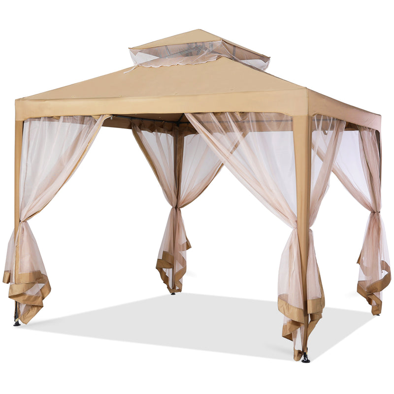 Load image into Gallery viewer, 10x10 Outdoor Patio Pop up Gazebo with Netting Walls
