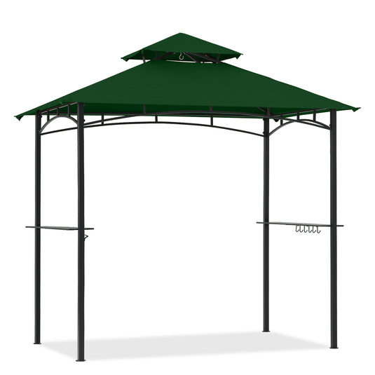 8x5 Grill Gazebo Outdoor BBQ Gazebo Canopy with 2 LED Lights