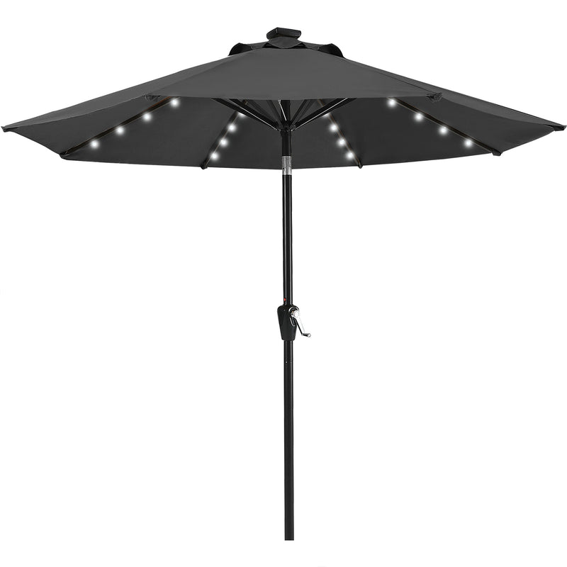 Load image into Gallery viewer, MASTERCANOPY Patio Umbrella with 32 Solar LED Lights 6&8 Ribs