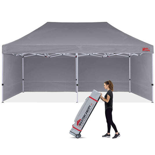 Commercial Series Pop‑up Canopy Tent with Sidewalls – 10x10, 10x15, 10x20