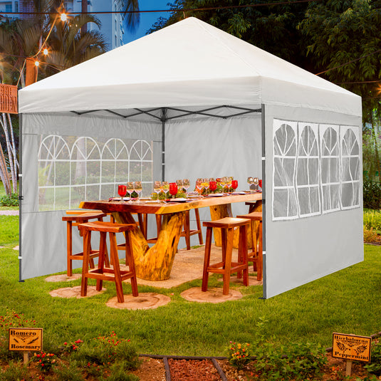 Leisure Sports Pop‑up Canopy Tent with Church Window Sidewalls – 10x10, 10x20