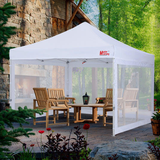 Commercial Series Pop‑up Canopy Tent 10x10 with Mesh Walls