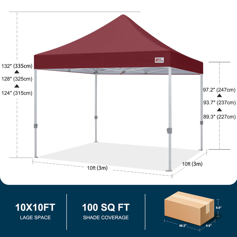 Load image into Gallery viewer, Mastercanopy Lite-30 Commercial Canopy Tent Instant Shelter - 10x10, 10x15, 10x20