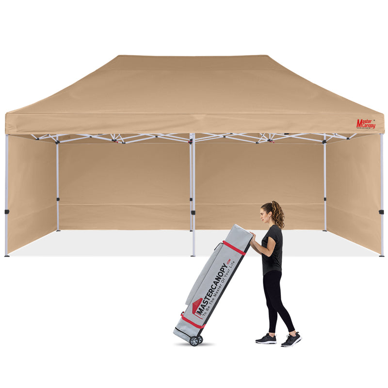Load image into Gallery viewer, Commercial Series Pop‑up Canopy Tent with Sidewalls – 10x10, 10x15, 10x20