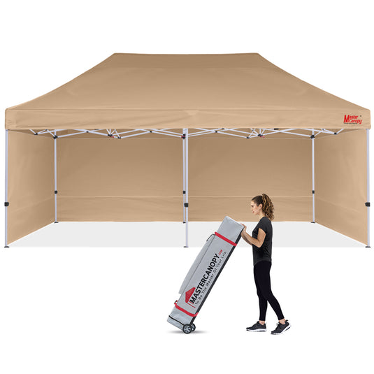 Commercial Series Pop‑up Canopy Tent with Sidewalls – 10x10, 10x15, 10x20