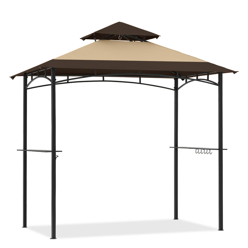 Load image into Gallery viewer, 8x5 Grill Gazebo Outdoor BBQ Gazebo Canopy with 2 LED Lights