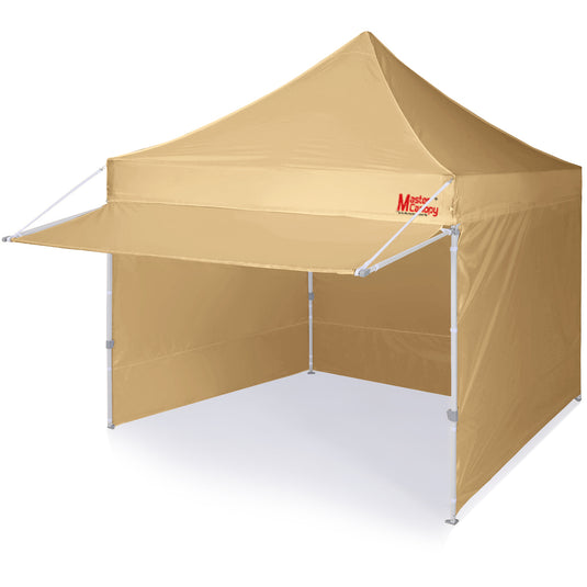 Commercial Series Pop‑up Canopy Tent 10x10 with Awning & Sidewalls